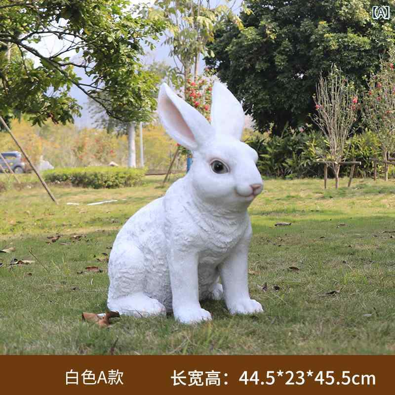 庭園 庭 毛の荒物刻みつける 飾り付け オブジェ 室内装飾 飾り付け 野天 コンピューターシミュレーション 家兎 刻みつける 花やしき 運動場 幼稚園 造 景 芝地 オリジナル性 かざり付ける 舞い降りる長 耳 兎 飾り付け K：白いトランペットのジャンプウ-O：赤褐色cタイプ