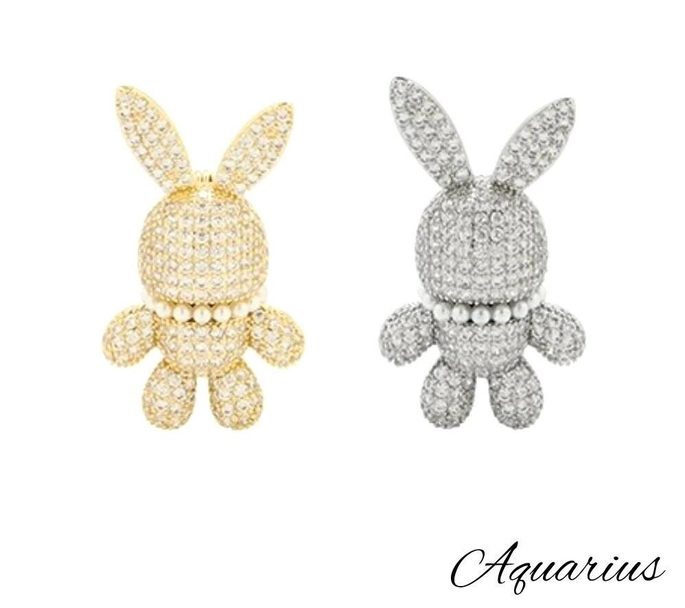 楽天市場】キラキラ ビジュー オール スワロフスキー の うさぎ ( 兎