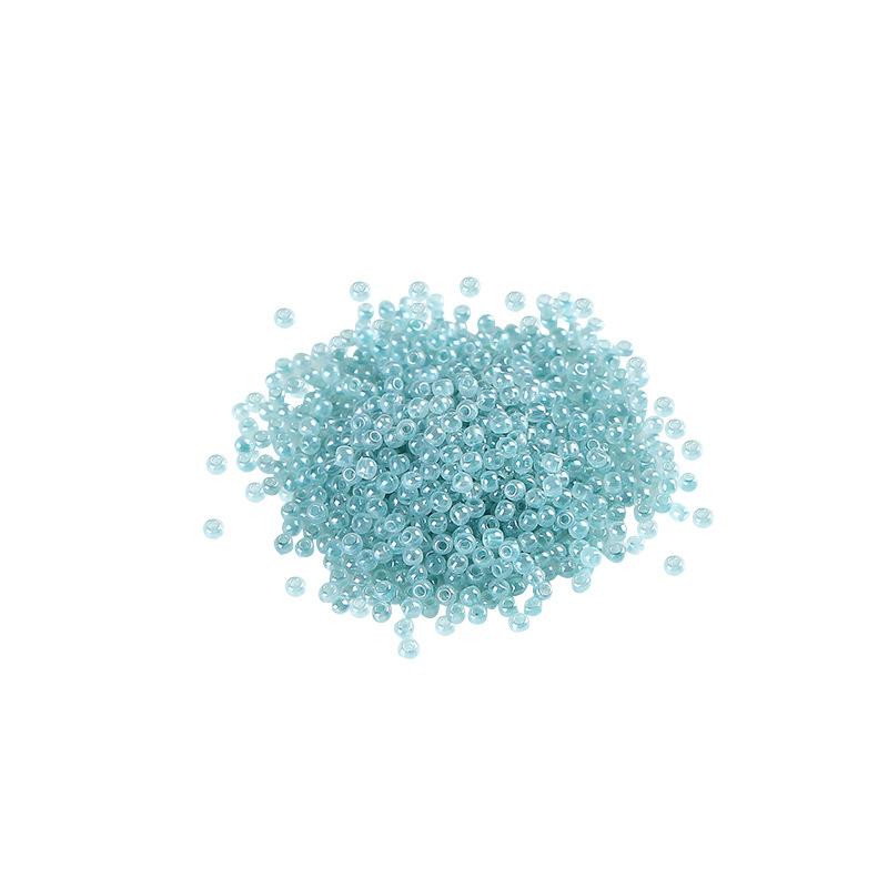ビーズ 2mm ガラス シードビーズ 氷種 模造ジェイド DIY 手芸 アクセサリー パーツ 白玉色 春ブルー インディゴ 蝶ピンク ライラック ドウシャグリーン エメラルド ホウセンカ 湖ブルー アンバー 金色 ローズ 抹茶色 水色 薄緑 ペールブルー
