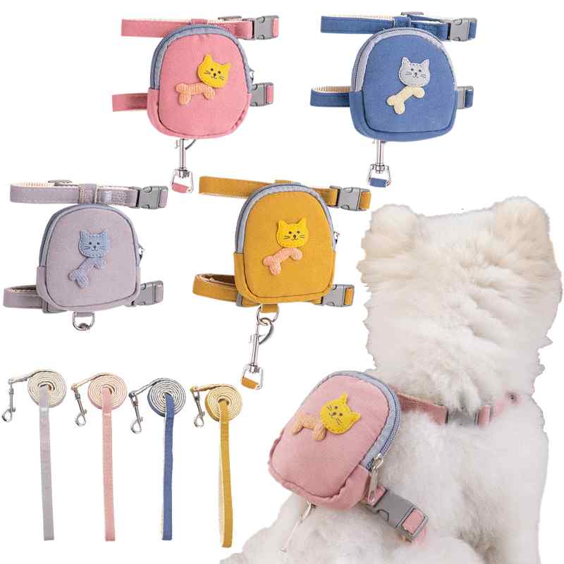 牽引ロープ 猫用 犬用ハーネス 和柄 リード チェック柄 胴輪 小型犬 星柄 ネックウォーマー付き 散歩