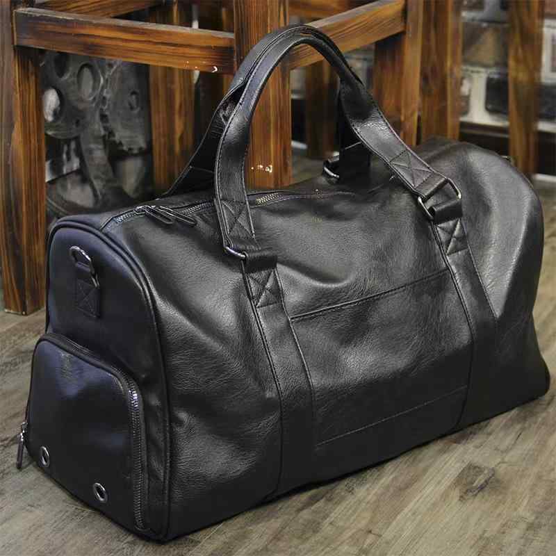 55L 出張 負担軽減 ミニマリスト メンズ ビジネス 本革 ポリエステル 軽量 スポーツ 鞄 アーバン 36L 牛革 ジム バッグ 黒 拡張 大容量 男性用 旅行