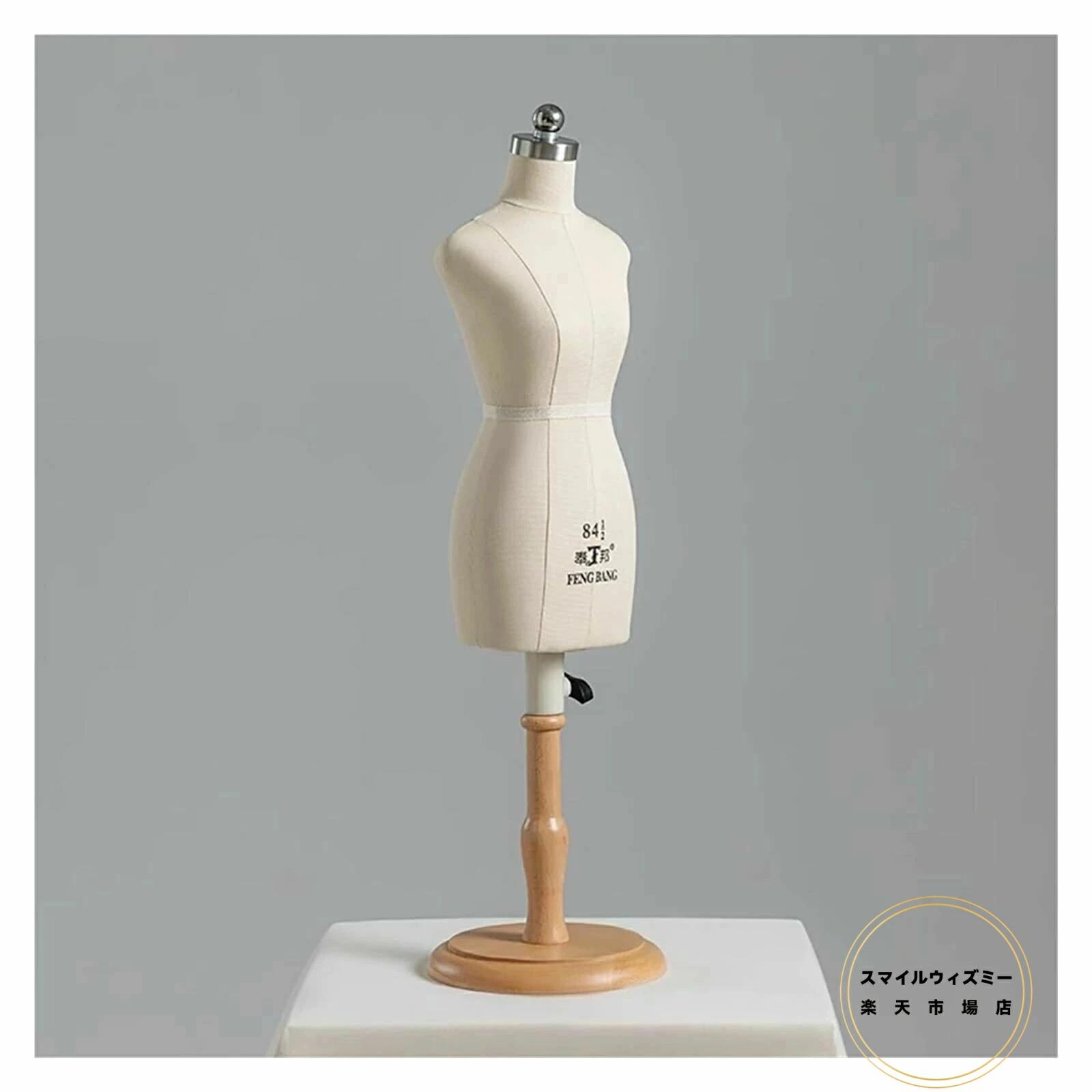 : Size) (Color : Size 1/2 White (成年者用フルサイズではありません) 大いさのお上さんドレスフォームマネキン、仕立てもの/お定まり仕立て上げる用、物のみごとにに据えつける能力のあるなハーフスケールフォームテーラードレスダミーマネキン、木製照明ランプ付き添い人 1/3 1/4 レディーストルソー 1/2 マネキン人形 ホワイト