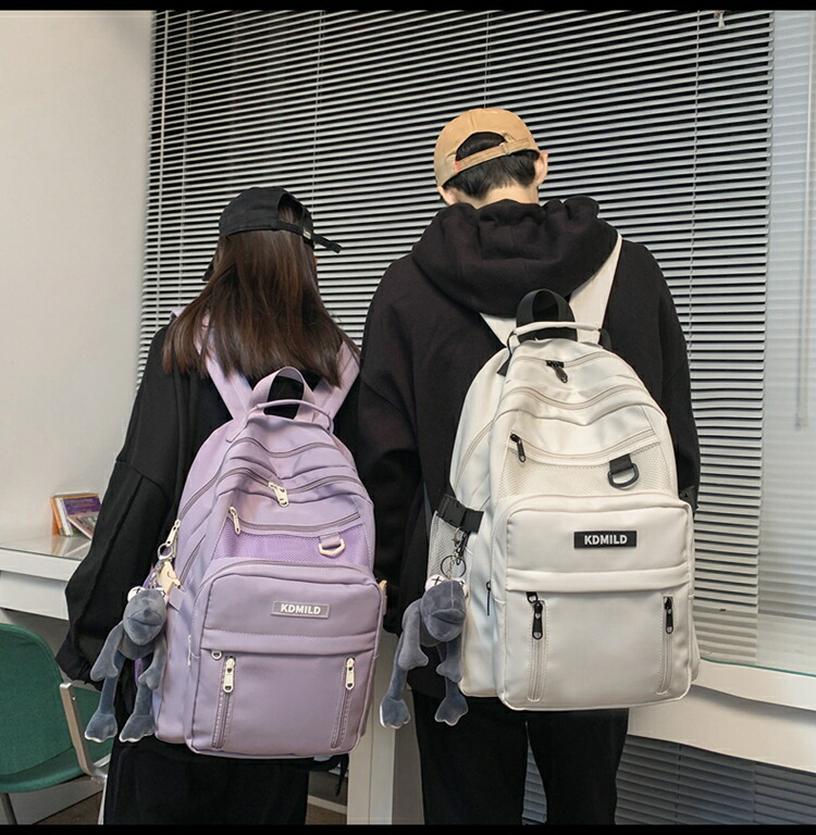 リュック 大容量 軽量 韓国リュック 撥水 通学 通勤 出張 バックパック ナイロン 耐摩耗 防水 レディース メンズ リュックサック 韓国 おしゃれ 男女兼用 高校生 中学生 サイズ 15 6インチpc パック 多収納 多機能 6921 新品