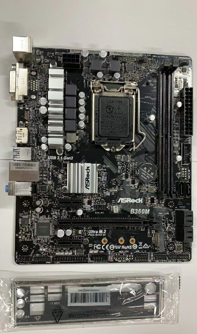 ★未当て嵌める品★母ちゃんゲーム盤 ASRock B360M LGA115X  アスロック MotherBoard 貨物輸送無料★すべり出し引き当て有