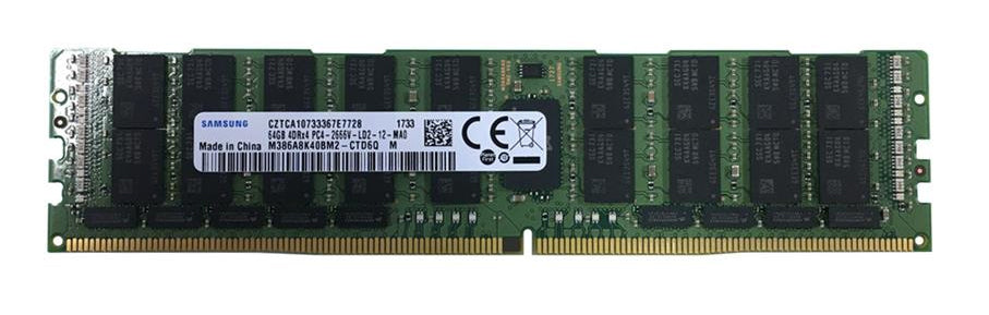 動くこと品★Samsung M386A8K40BM2  64GB パソコン4-21300 2666MHz ECC REG サーヴァー記憶装置 【中古】