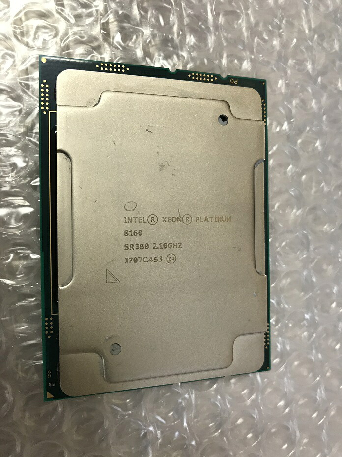 Intel Xeon Platinum 8160 SR3B0 (2.10GHz/ 33MB/ LGA3647) ★貨物輸送無料★すべり出し引き当てあり★中古動くこと品★