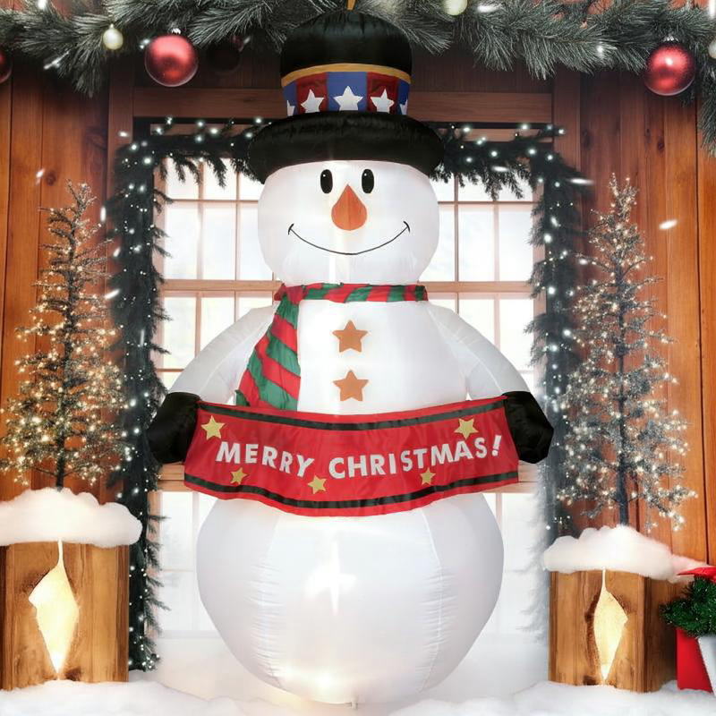 クリスマス エアーディスプレイアーチ サンタ&スノーマン ② 商業施設 店舗 クリスマス エアーディスプレイアーチ サンタ&スノーマン ①