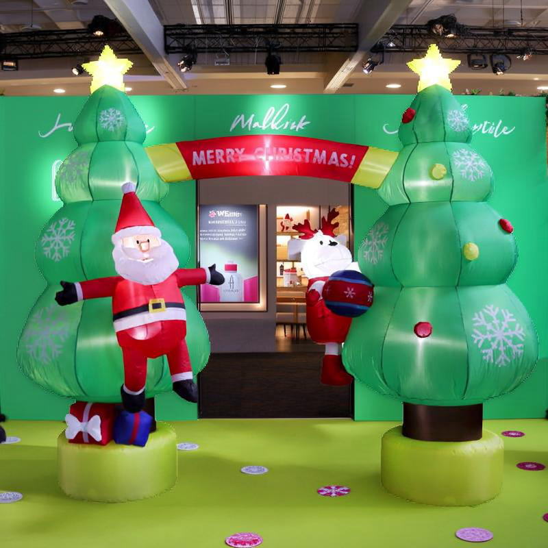 楽天市場】エアーディスプレイアーチ サンタ＆スノーマン【クリスマス