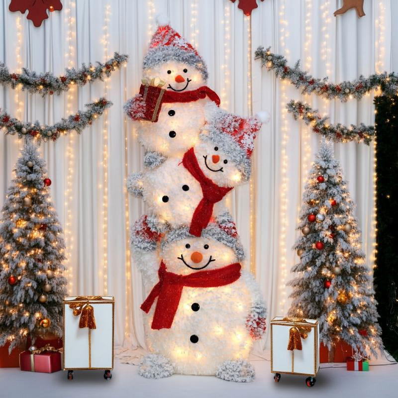 Mr. man KATO KOGEI クリスマス照明 Mr. Snowman KATO KOGEI クリスマス照明 EVAスノーマン レッド