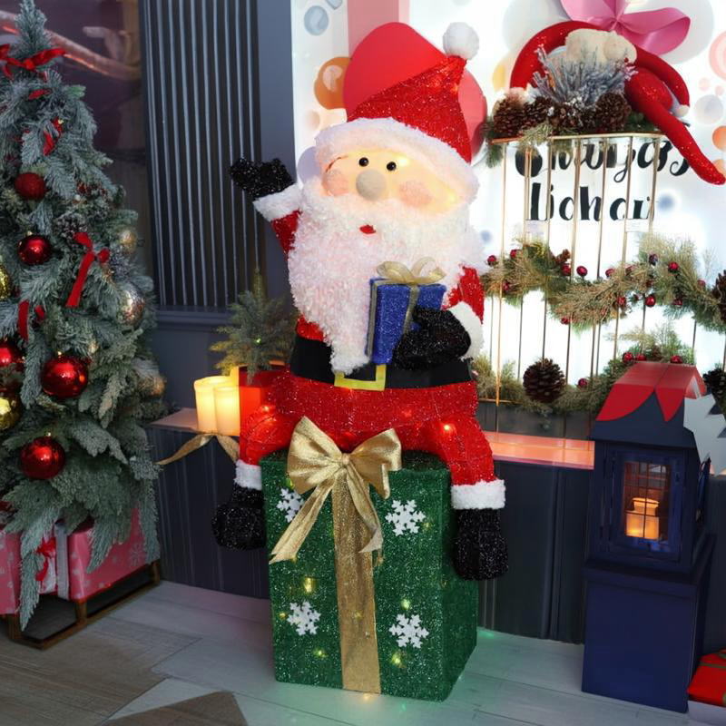 楽天市場】サンタの森 サンタプレゼントL イルミネーション G15-SF-27