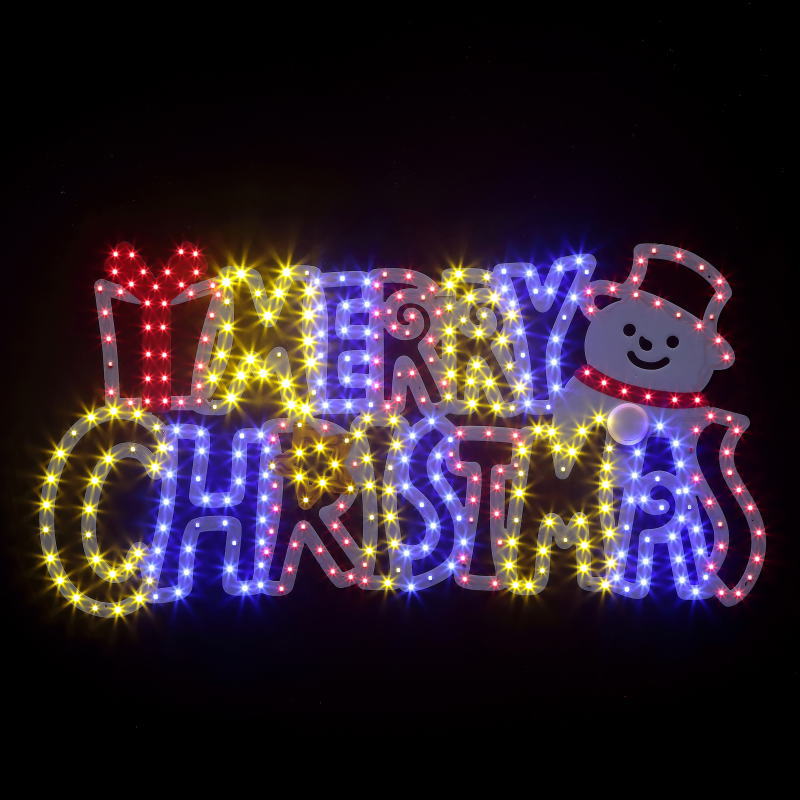 イルミネーション　モチーフライト　チューブライト　Merry Christmas 楽天市場】【LEDイルミネーション】☆メリークリスマス☆・2D