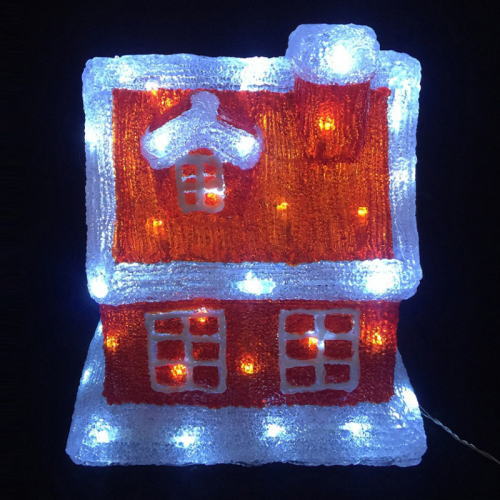 LEDクリスタル レッドハウス WG-9322 クリスマス イルミネーション｜エスプラネード　店