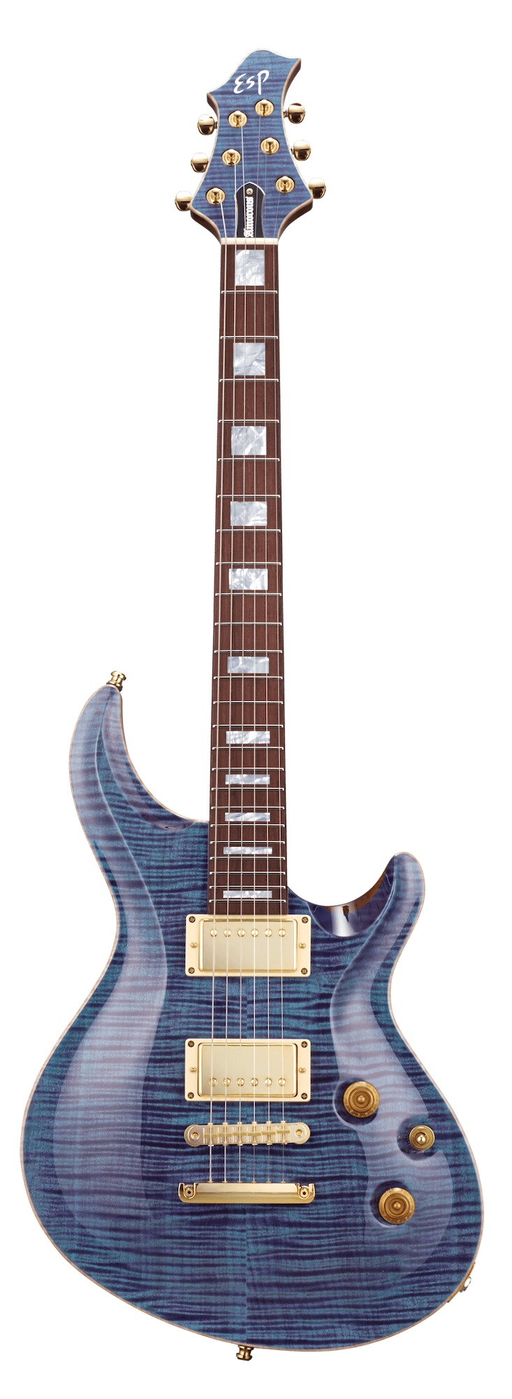 【ESP直営店】【受注生産】ESP MYSTIQUE-CTM FM / Indigo Purple[エレキギター、guitar]｜ESP CRAFT HOUSE店