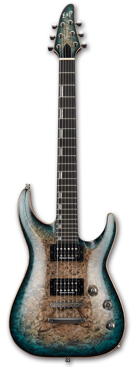 【ESP直営店】【受注生産商品】ESP HORIZON-CTM NT Burled Maple［Reptile Blue Burst］｜ESP CRAFT HOUSE店