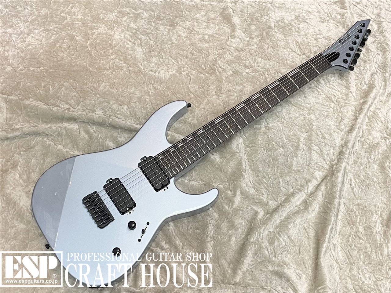 【ESP直営店】【即納可能】EDWARDS E-M-II-7 / Ice Blue Metallic[エレキギター、guitar、７弦]｜ESP CRAFT HOUSE店