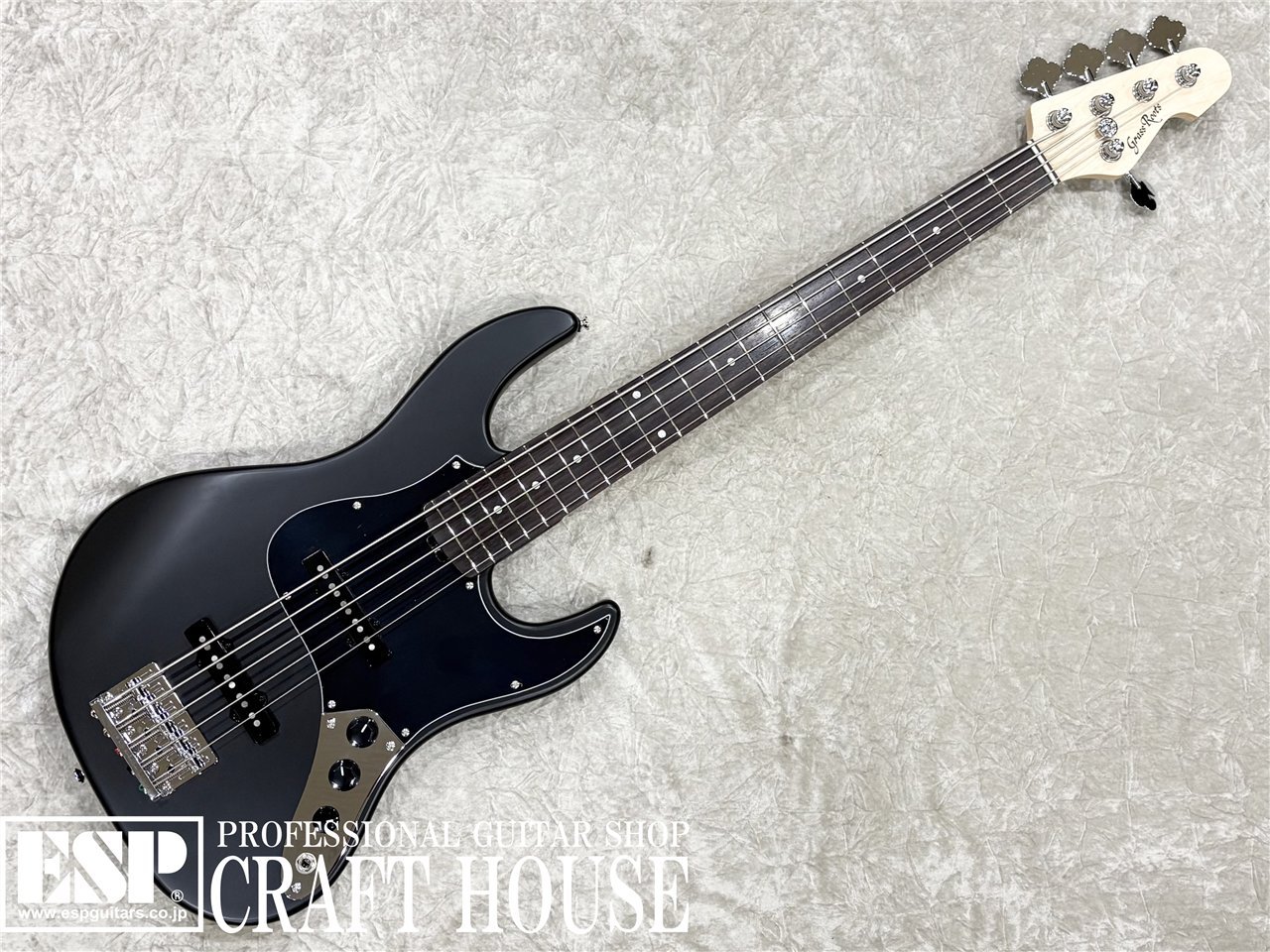 【ESP直営店】【即納可能】GrassRoots G-AMAZE-5-DX / Black Satin[エレキベース、bass]｜ESP CRAFT HOUSE店