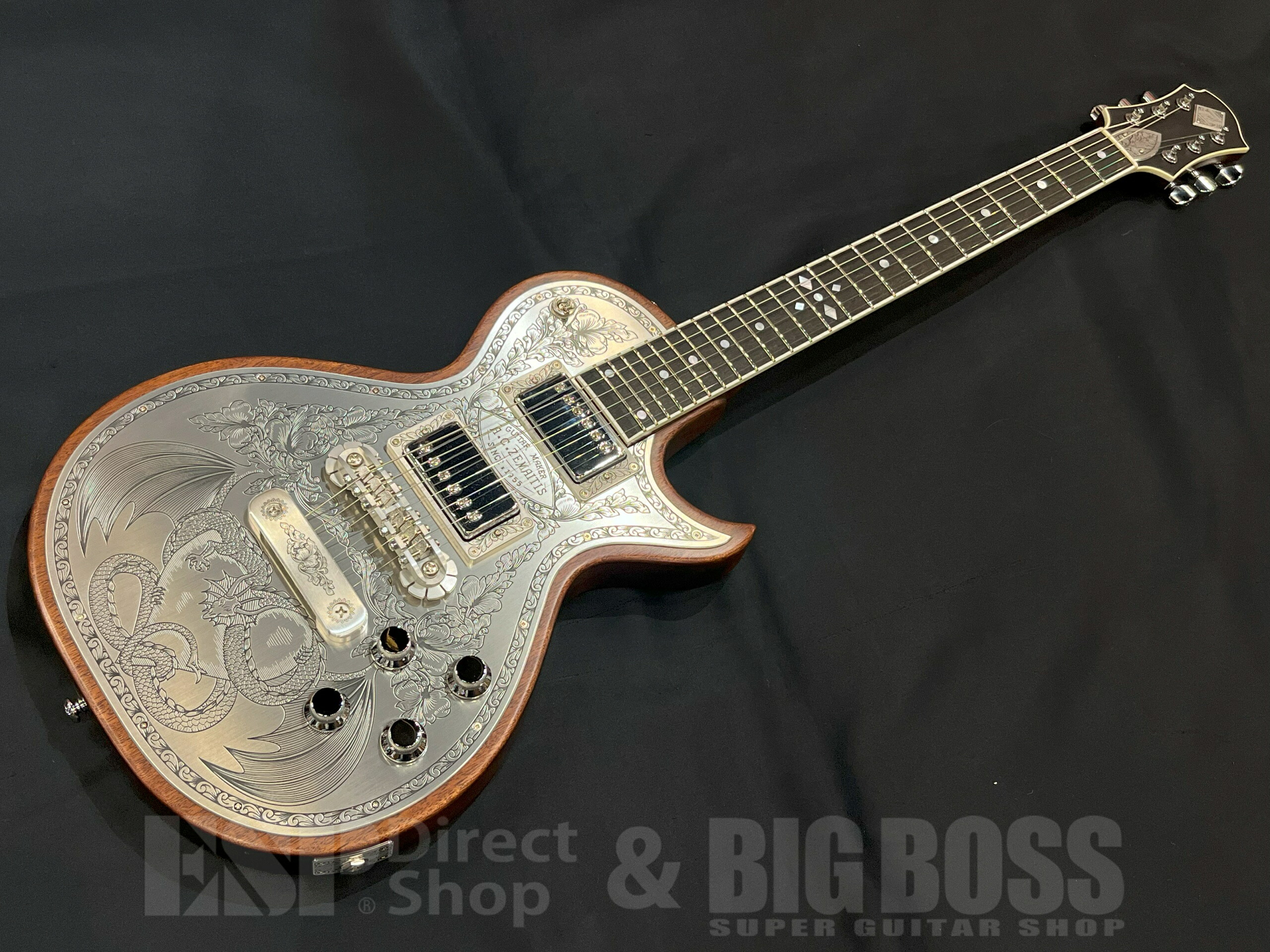 【即納可能】【即納可能】Zemaitis(ゼマイティス) MFG-AC-24 Dragon & Heart / Natural [ESP CUSTOMSHOP(大阪)より発送]｜ESP CRAFT HOUSE店