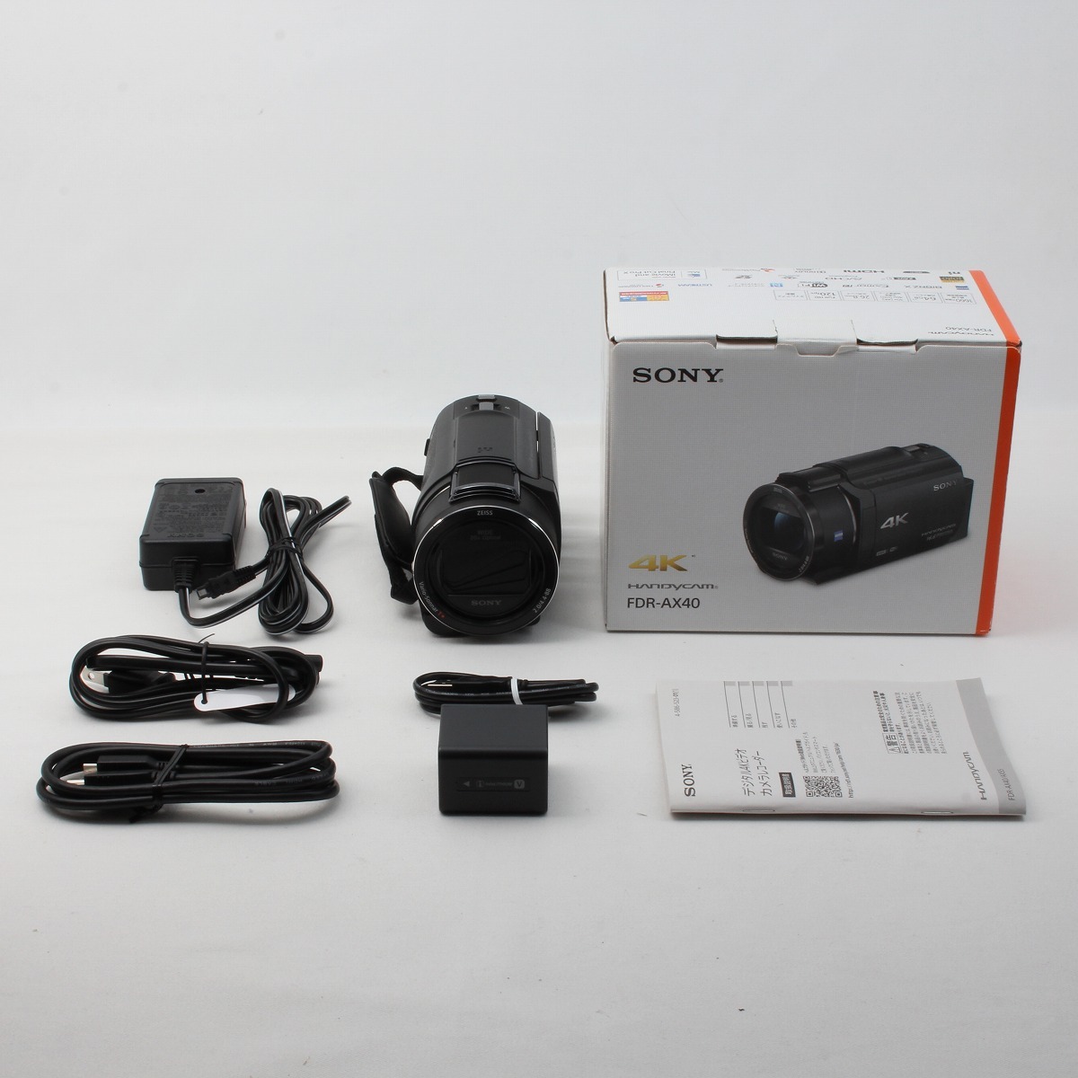 史上最も激安】 ソニー Sony HANDYCAM FDR-AX40 ブラック 付属品完備 元箱 38120 fucoa.cl