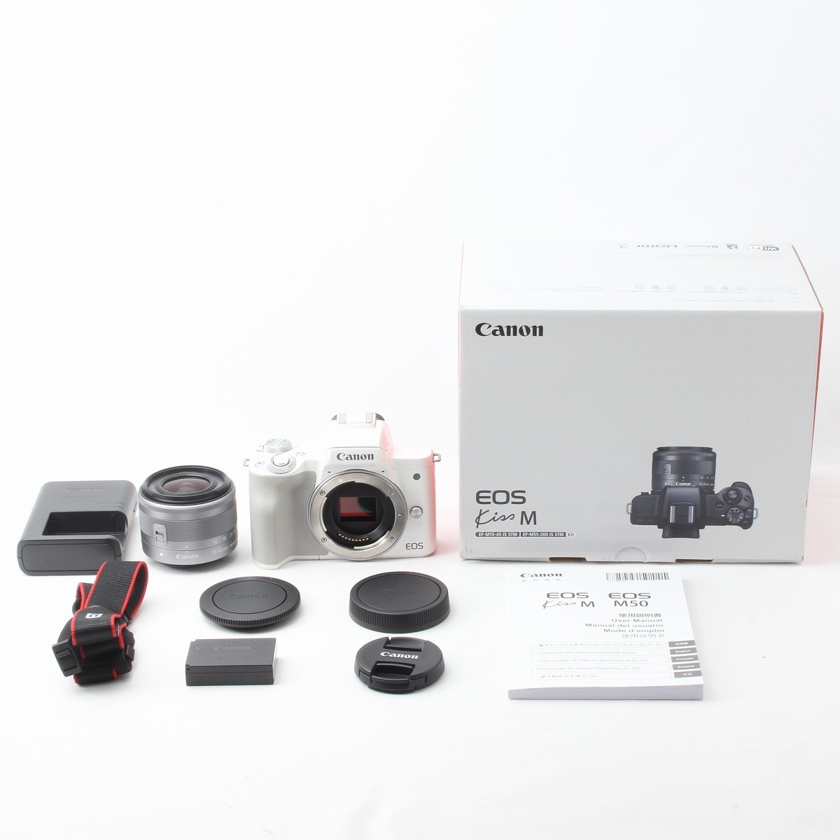 上品】 キヤノン Canon EOS Kiss M EF-M 15-45 IS STM レンズキット