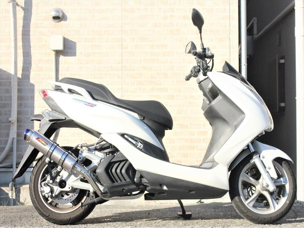 Realspeed マジェスティS バイクマフラー SG28J SG52J メテオ チタンソリッドマフラー フルエキ フルエキゾースト カスタム パーツ ドレスアップ 交換 社外品 リアルスピード ヤマハ MAJESTY-S|Valiente shop