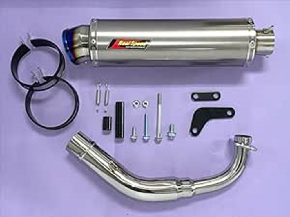 Realspeed シグナスX125 バイクマフラー BC-SE12J EBJ-SE44J 1型 2型 3型 国内モデル メテオ チタンソリッドマフラー フルエキ カスタム パーツ ドレスアップ 交換 社外品 リアルスピード ヤマハ CYGNUS-X