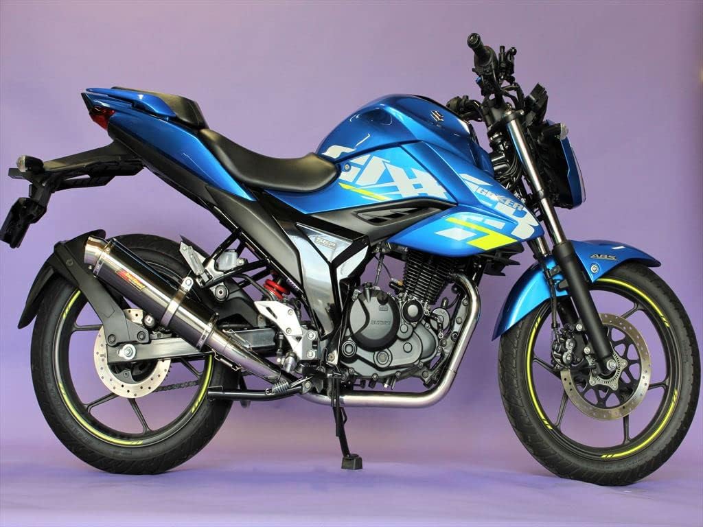 Realspeed ジクサー150 バイクマフラー 2BK-ED13N クーガ ステンレス ブラックカラー マフラー フルエキ フルエキゾースト カスタム パーツ ドレスアップ 交換 社外品 説明書付 リアルスピード スズキ GIXXER150|Valiente shop