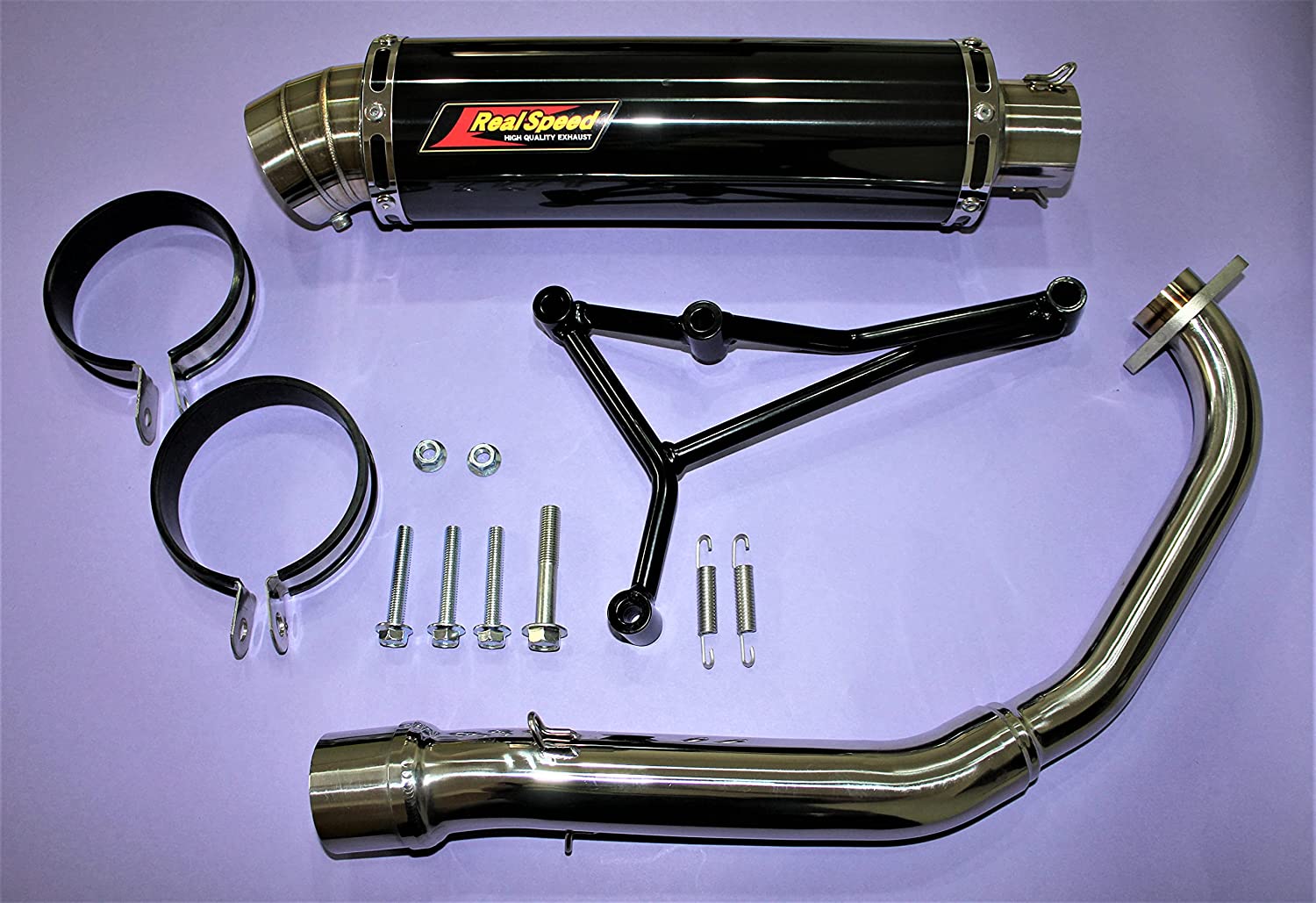 Realspeed シグナスX125 バイクマフラー BC-SE12J EBJ-SE44J 1型 2型 3型 国内モデル ブレイド ステンレス ブラックカラー マフラー フルエキゾースト カスタム パーツ 交換 社外品 リアルスピード ヤマハ
