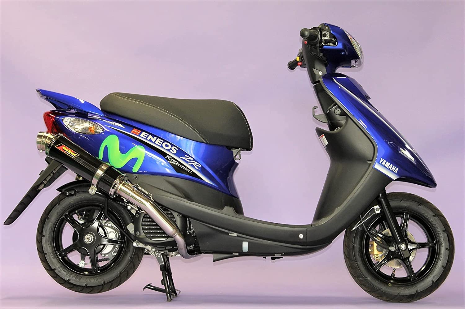 Realspeed 4st JOG ジョグ バイクマフラー JBH-SA36J JBH-SA39J O2センサー非対応 ブレイド ステンレス ブラックカラー マフラー フルエキゾースト カスタム パーツ 交換 社外品 リアルスピード ヤマハ