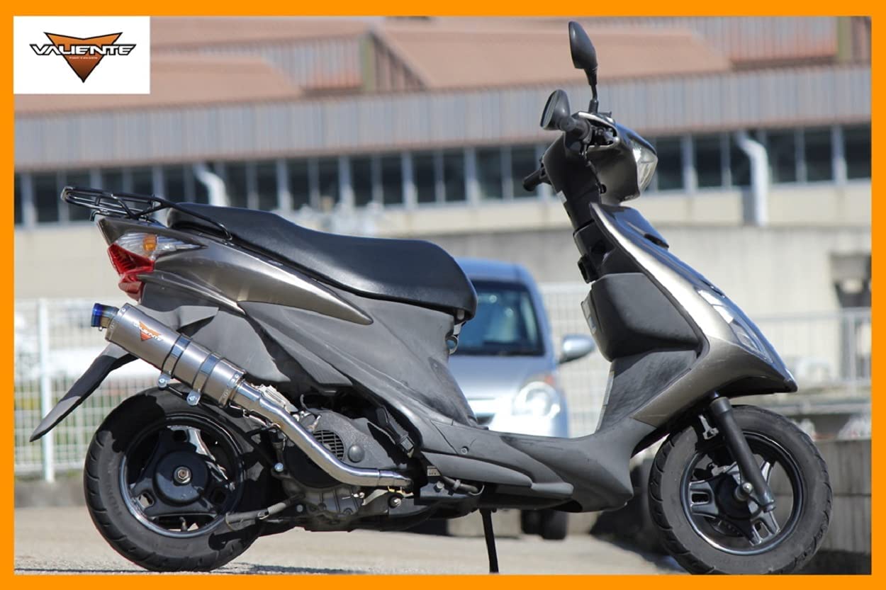 Valiente アドレスV125G バイクマフラー EBJ-CF4EA マフラー O2センサー対応 スパルタ チタンソリッドマフラー フルエキ フルエキゾースト カスタム パーツ ドレスアップ 交換 社外品 重低音 バリエンテ スズキ
