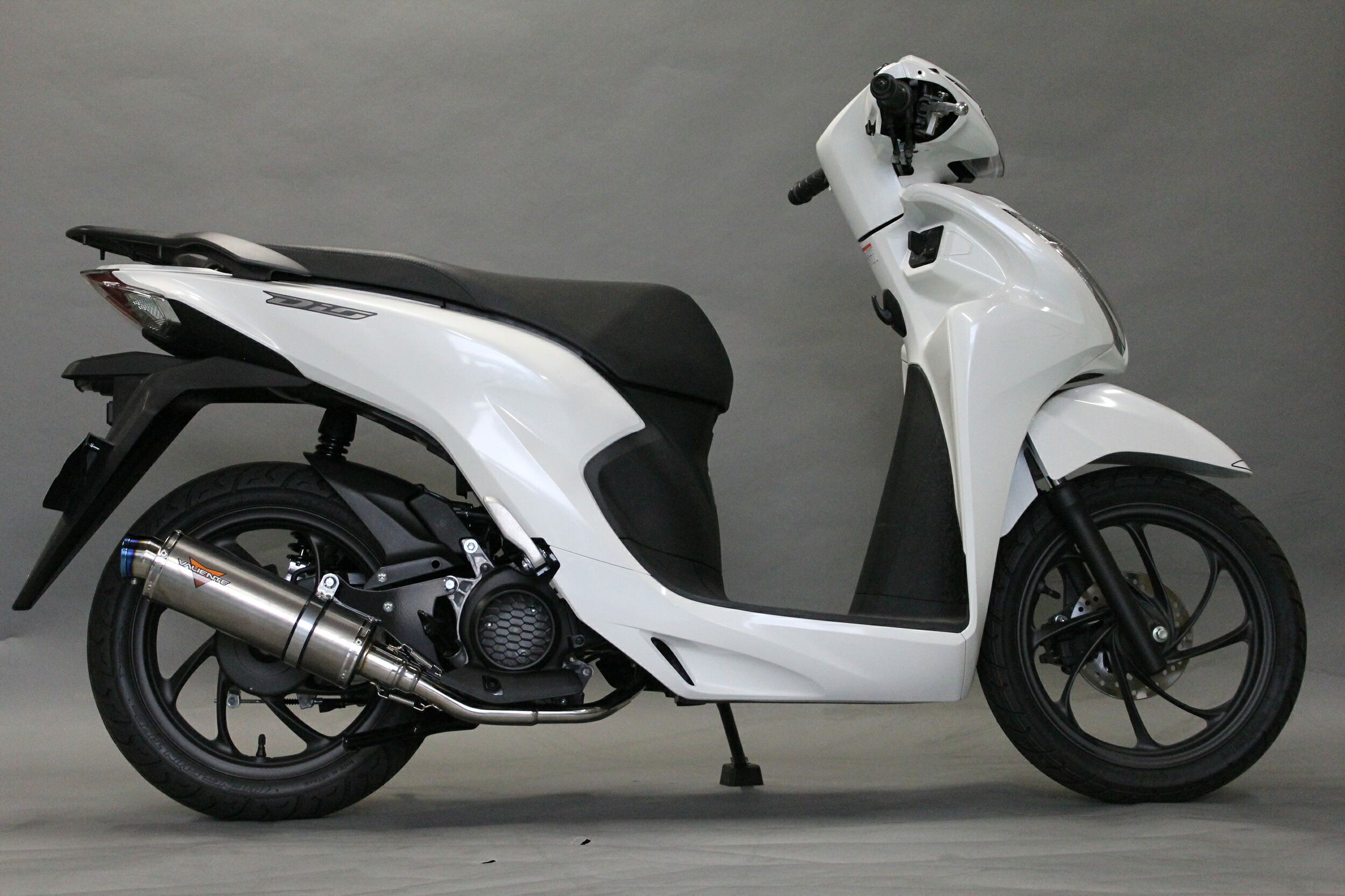 Valiente Dio110 バイクマフラー 2BJ-JK03 8BJ-JK03 デュラ チタンソリッドマフラー フルエキ フルエキゾースト カスタム パーツ ドレスアップ 交換 社外品 説明書付 ホンダ バリエンテ ディオ110