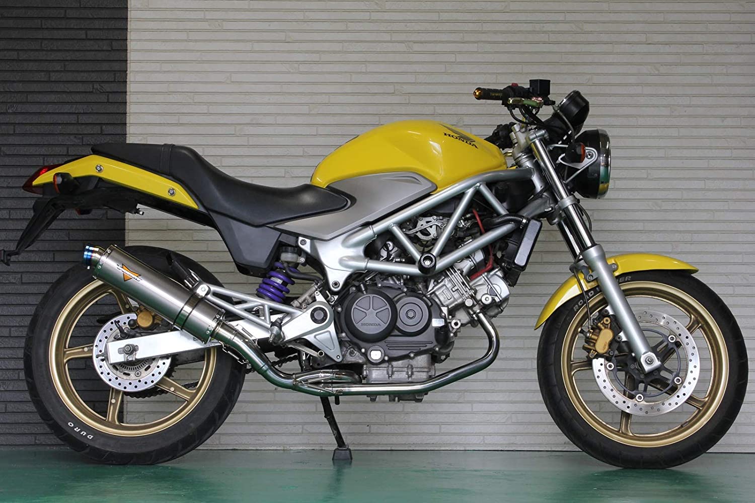 Valiente VTR250 VTR-F Type LD バイクマフラー JBK-MC33 FI車専用 アレグリア チタンソリッドマフラー フルエキ フルエキゾースト カスタム パーツ ドレスアップ 交換 社外品 重低音 バリエンテ ホンダ｜Valiente shop