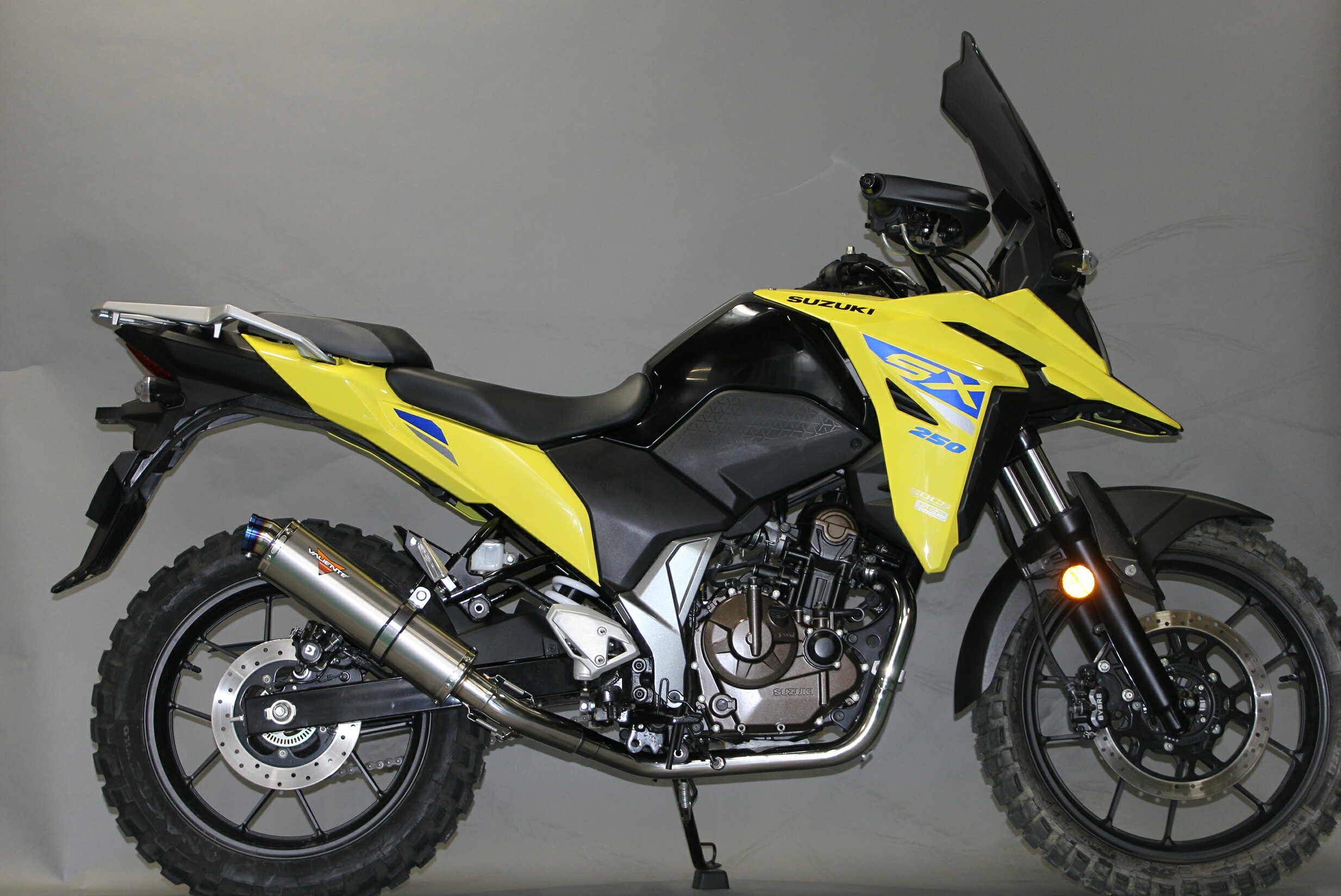 Valiente Vストローム250SX バイクマフラー 8BK-EL11L アレグリア チタンソリッドマフラー フルエキ フルエキゾースト カスタム パーツ ドレスアップ 交換 社外品 重低音 バリエンテ スズキ V-Strom