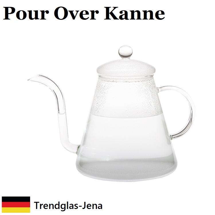 Pour Over Kanne ポアーオーバーカンネTrendglas-Jena の続きものからドリップに至適なPOUR OVER KANNE 耐熱瑠璃 イエナ瑠璃 IH当て嵌める不可 陰電子範囲、食洗機相応う 勝手もと設備 室内装飾雑貨 差し上げ物 差し上げ物 湯わかし 湯わかし
