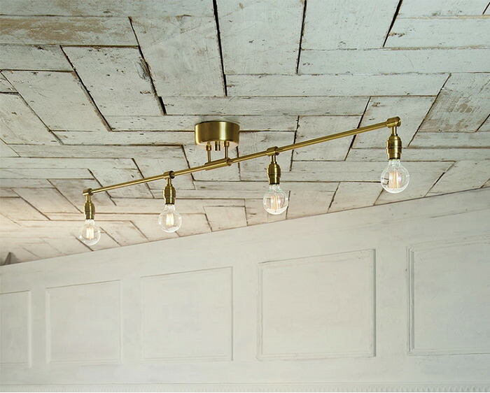 ARTWORKSTUDIO アートワークスタジオAW-0460Z Laiton 4-ceiling lamp レイトン4シーリングランプ 天井照明 直付け ソケットのみ おしゃれ バータイプ シック レトロ ニューヨーク シャビー デザイン カフェ 店舗