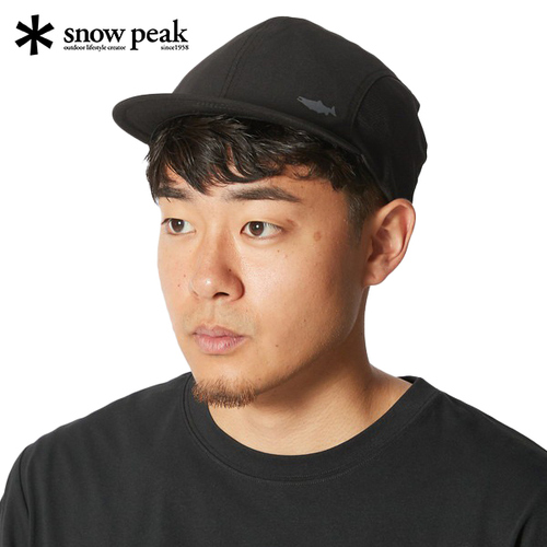 スノーピーク snowpeak メンズ レディース 帽子 トーンドトラウト サンガードキャップ Toned Trout Sun Guard Cap ブラック TT2410-AC02 BK画像
