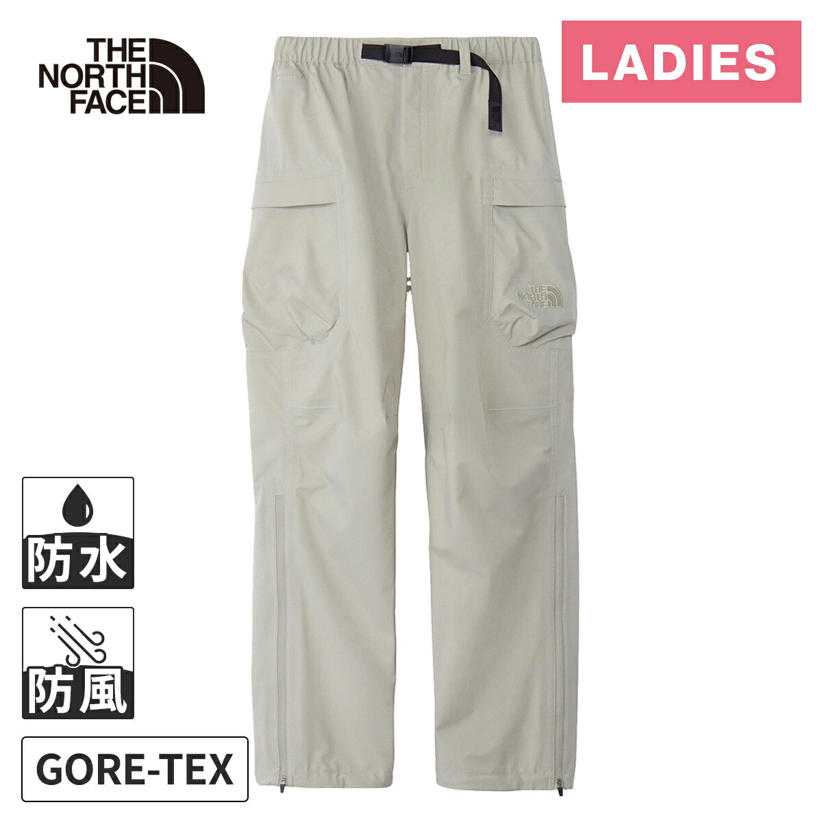 THE NORTH FACE - THE NORTH FACEノースフェイス 防水シェルパンツ黒レディースXL新品 tnf24066-1.jpg