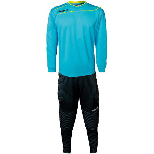 ウールシュポルト uhlsport キッズ サッカー ウェア ストリーム 3.0 GK ジュニア 上下セット アイスブルー/ブラック/イエロー 1005703 01