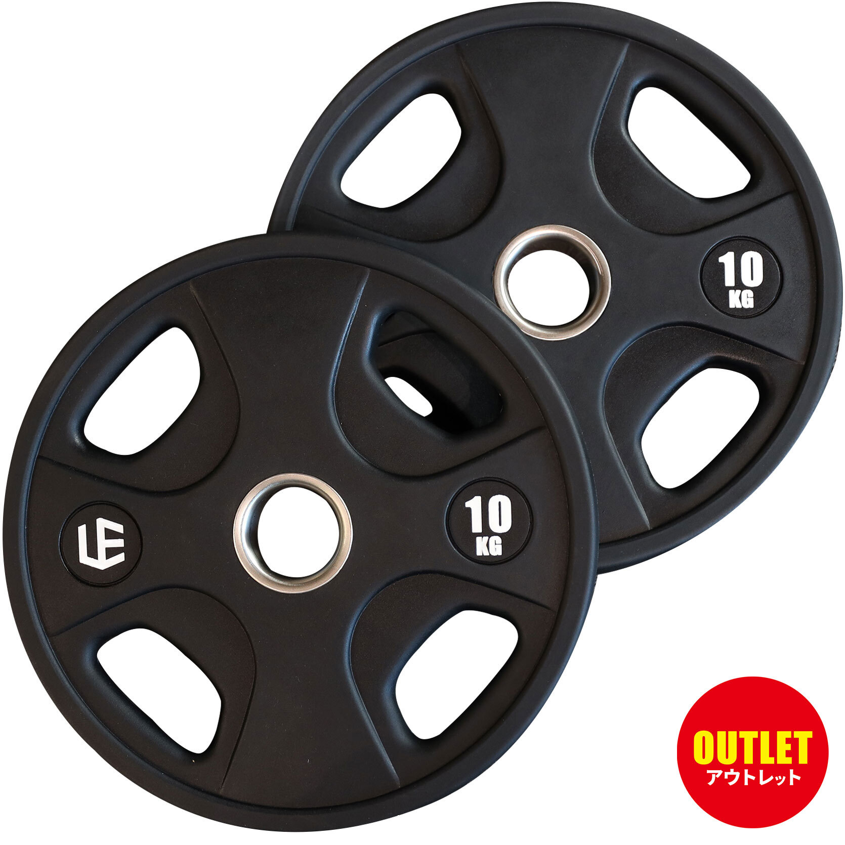 楽天市場】BULL ラバープレート15kg（2枚1組、50mm径） 筋トレ