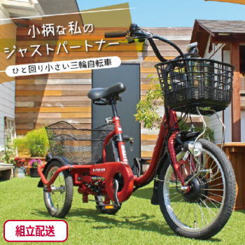 ミムゴ 組立配送 自転車 三輪自転車 電動アシスト自転車 ロータイプ 電動自転車 三輪車 大人用 電動アシスト e-parton イーパートン ロータイプ電動アシスト三輪自転車 BEPN18 メーカー直送 【MGC】