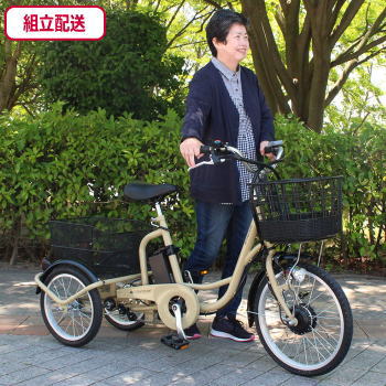 ミムゴ 組立配送 三輪自転車 電動アシスト自転車 ノーパンク 電動自転車 三輪車 大人用 電動アシスト 電動三輪自転車 ACTIVEPLUS アクティブプラス ノーパンク電動アシスト三輪自転車 MG-TRM20APN メーカー直送 【MGC】