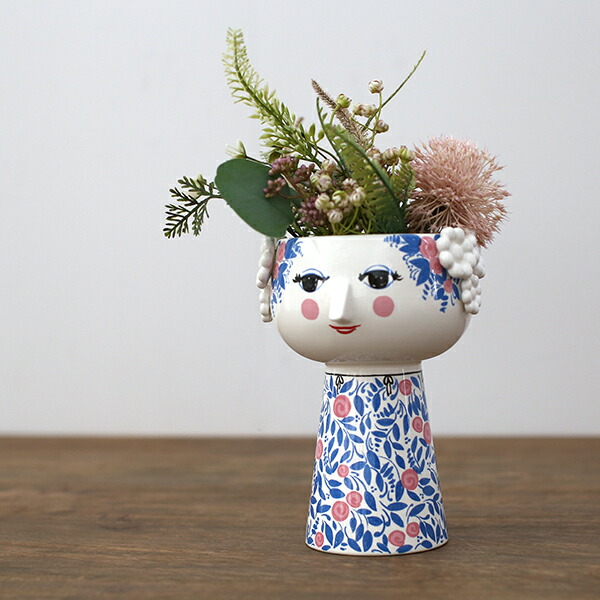 楽天市場】エヴァ フラワーポット ブルー花瓶 エヴァベース Eva Vase