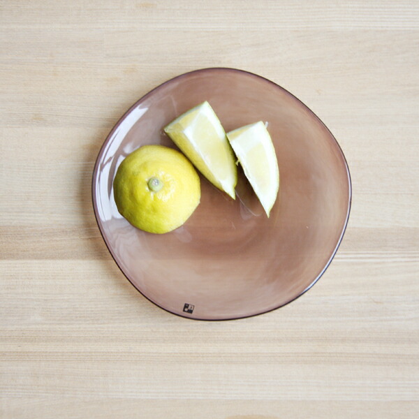 【マラソン限定クーポン配信中】fresco kasumi Plate ( SS / purple ) iess【フレスコ カスミ プレート 辻野剛 大阪 吹きガラス パープル】
