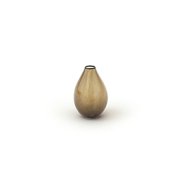 【マラソン限定クーポン配信中】fresco kasumi Mini vase (browngreen) iess【フレスコ カスミ ミニ ベース 辻野剛 大阪 吹きガラス ブラウングリーン】