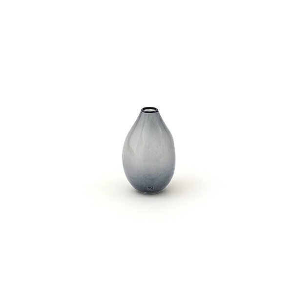 【マラソン限定クーポン配信中】fresco kasumi Mini vase (grey) iess【フレスコ カスミ ミニ ベース 辻野剛 大阪 吹きガラス グレー】