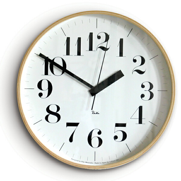 【特別クーポン配布】Lemnos RIKI CLOCK RC (SIZE:L) WR08-27【レムノス リキクロック 壁掛時計 渡辺力 電波時計】【新築お祝い】｜esprit lifestyle store