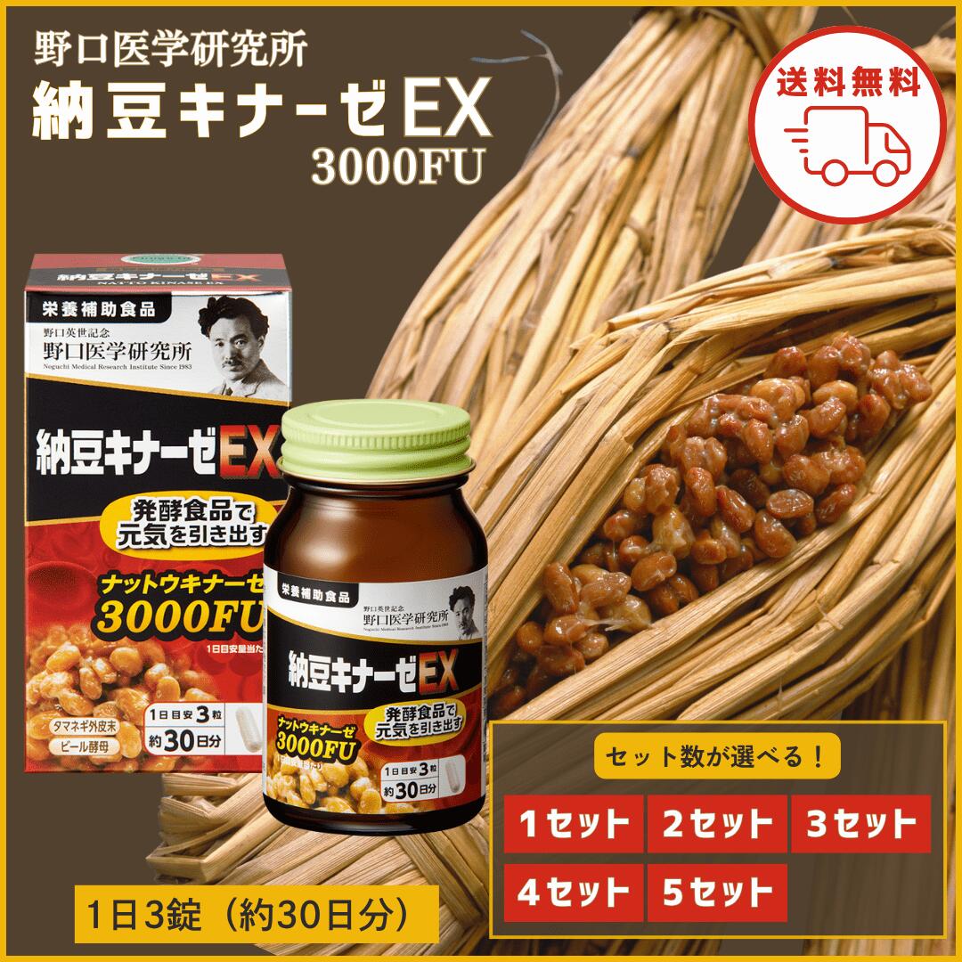 野口医術科学研究所 納豆キナーゼ EX 割り増し金 ナットウキナーゼ サプリ 3000FU 90粒 滋養分助けること食料雑貨類 1個 2個 3個 4個 5個仕掛ける 野口 野口英世 納豆キナーゼ 血糖値 納豆 納豆菌 生きて行く言い慣わし病止めること 思わしい守りつづける 高血圧症 血栓症 ナツトウキナ-ゼEX90T