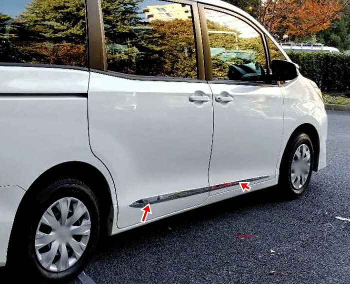 楽天市場】【トヨタ純正】 メッキリヤガーニッシュ ☆エスクァイア 80