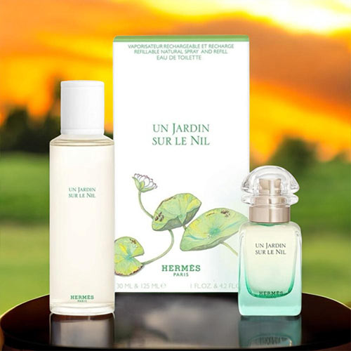 エルメス HERMES ナイルの庭 化粧水 EDT 30ml/リフィル EDT 125ml コフレセット UN JARDIN SUR LE NIL 香料 レディース 芳ばしさ 差し上げ物
