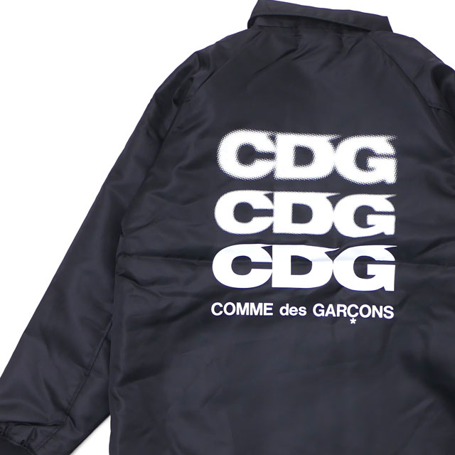 black cdg jacket