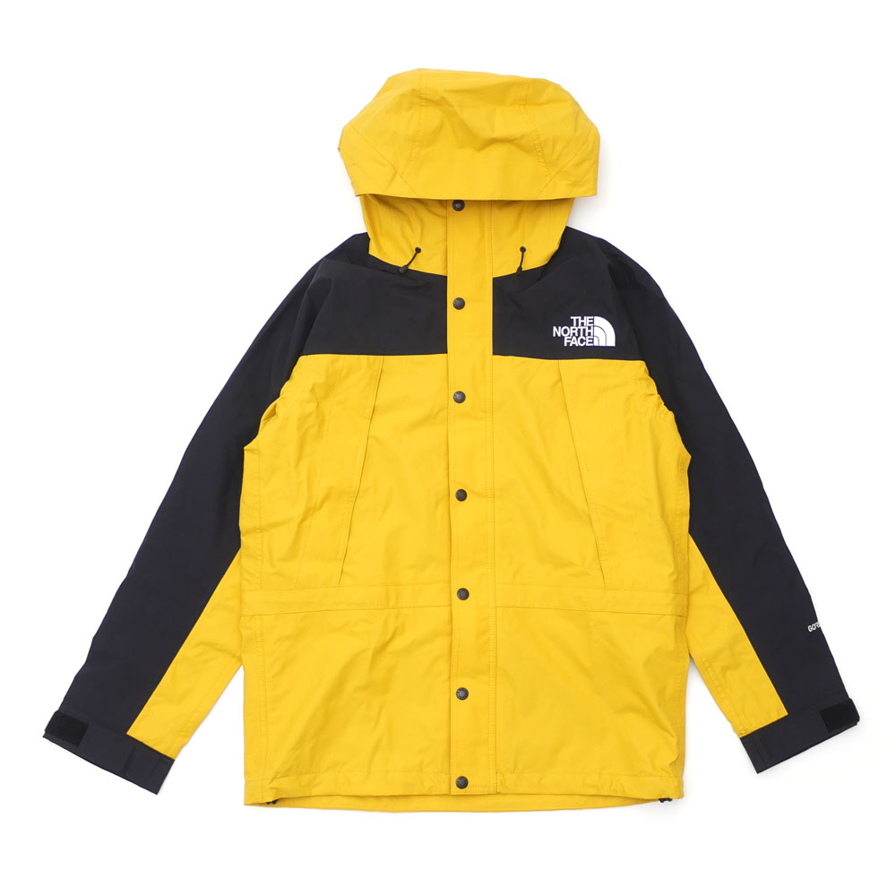 light yellow north face rain jacket